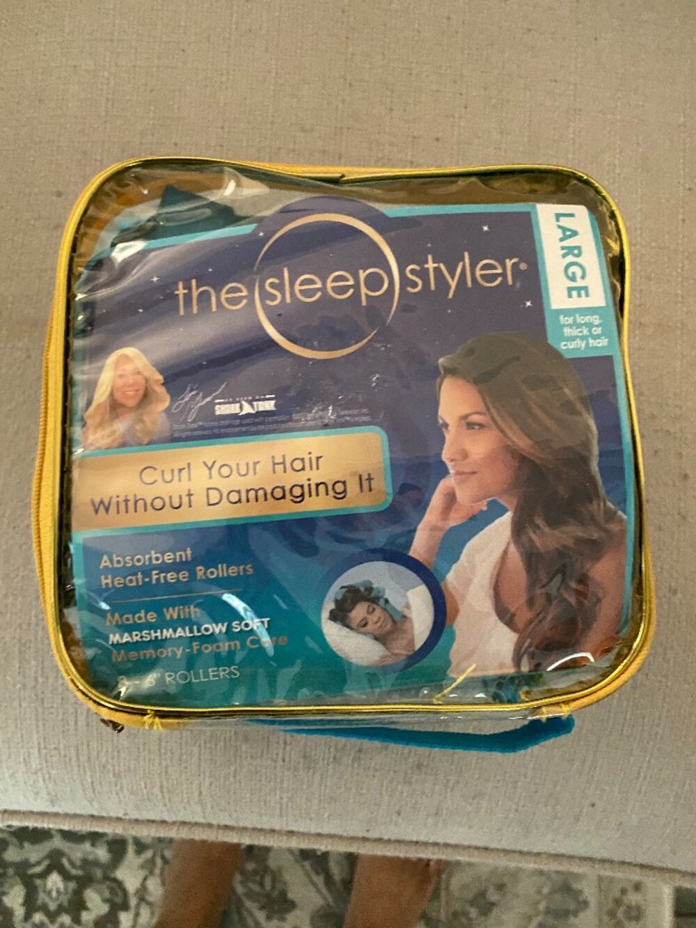 The Sleep Styler Absorbent Heat Free 6" Foam Hair Roller, Large